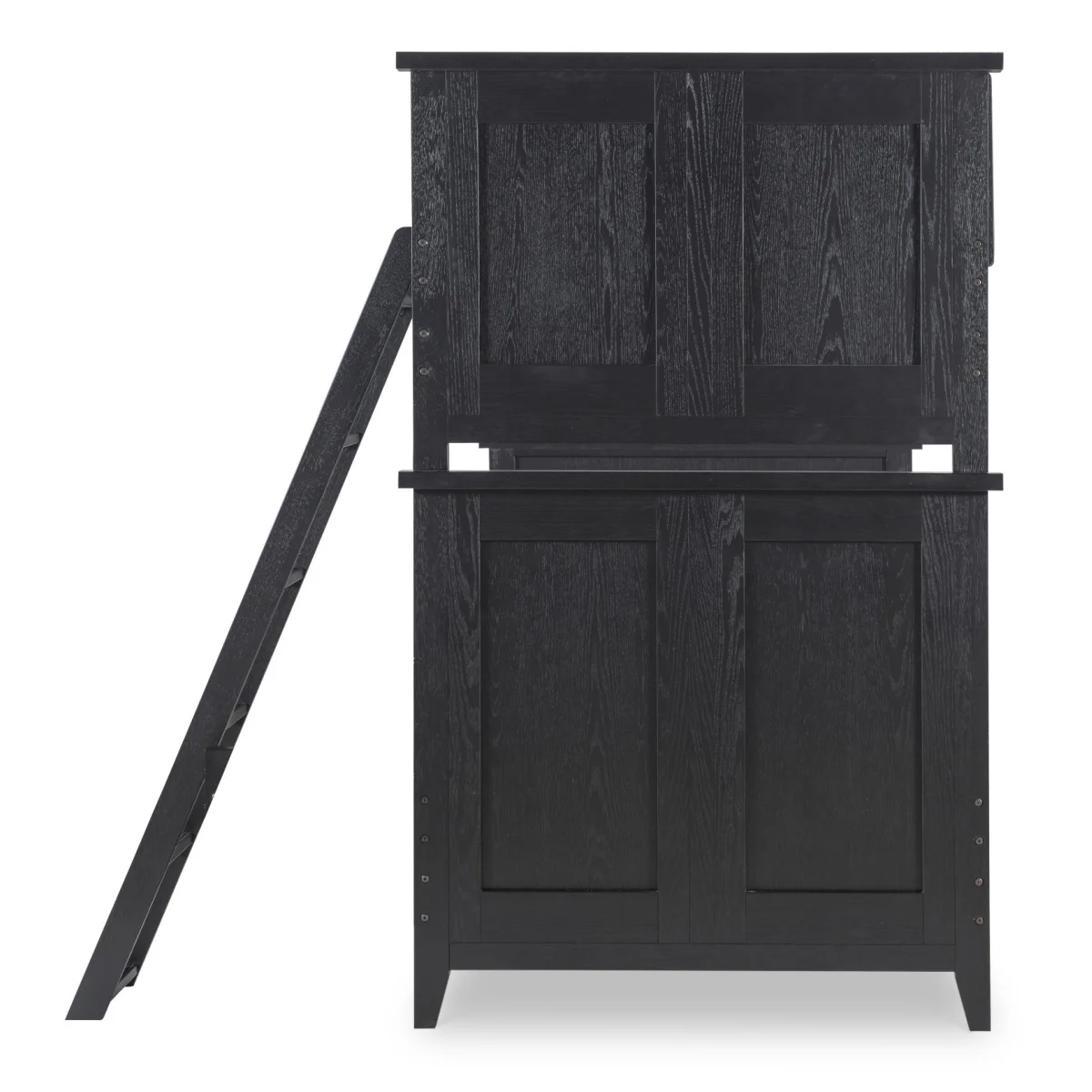 Complete Twin Over Twin Bunk End Blacksmith Youth Beds black 7