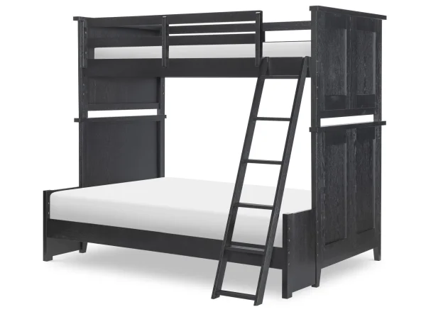 Complete Twin Over Full Bunk Bed Blacksmith Youth Beds black