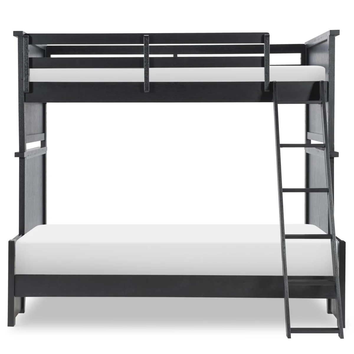 Complete Twin Over Full Bunk Bed Blacksmith Youth Beds black 6
