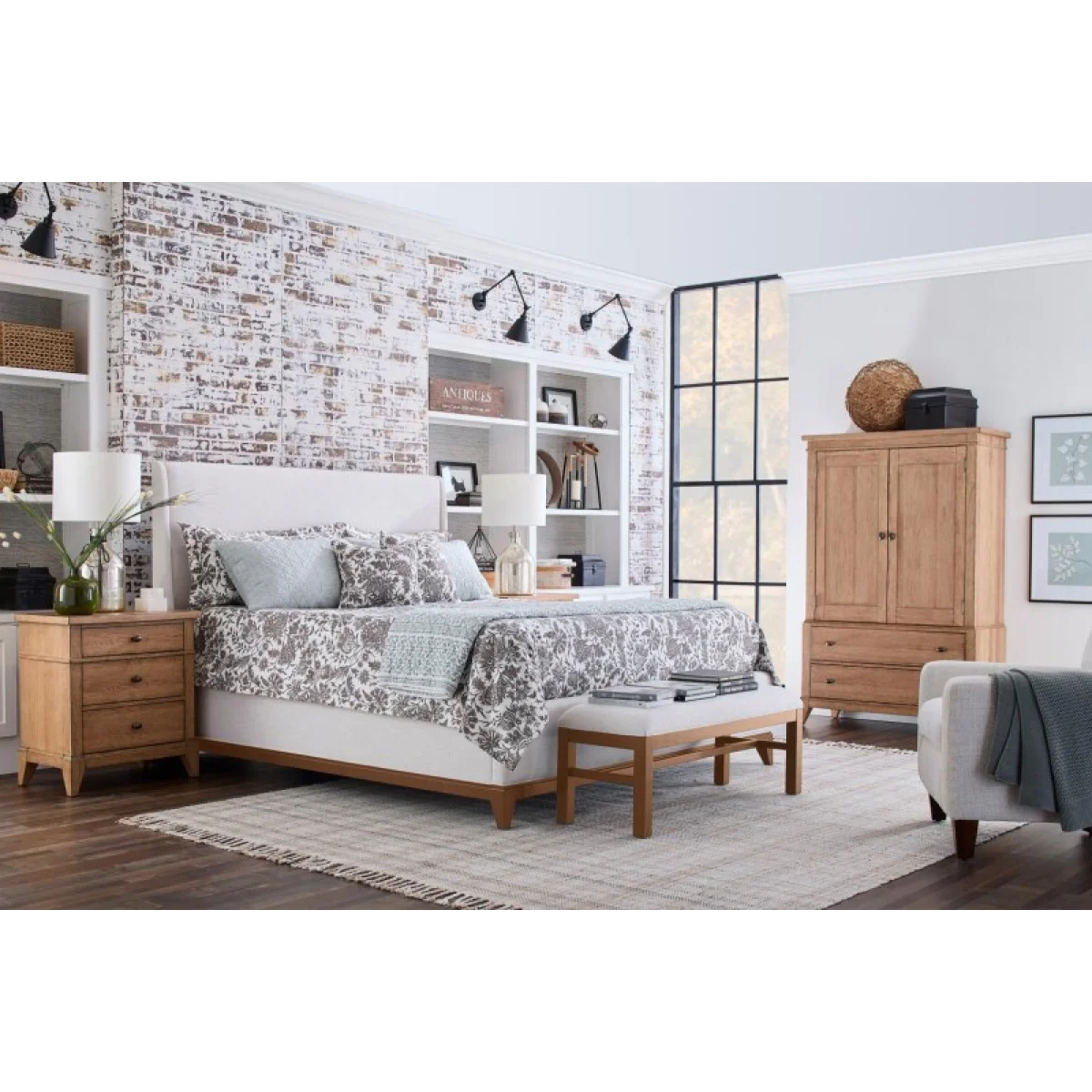 Complete Upholstered Bed King Beds Beds 6