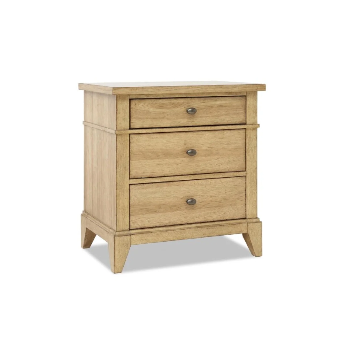Three Drawer Nightstand Nightstands Brown 4
