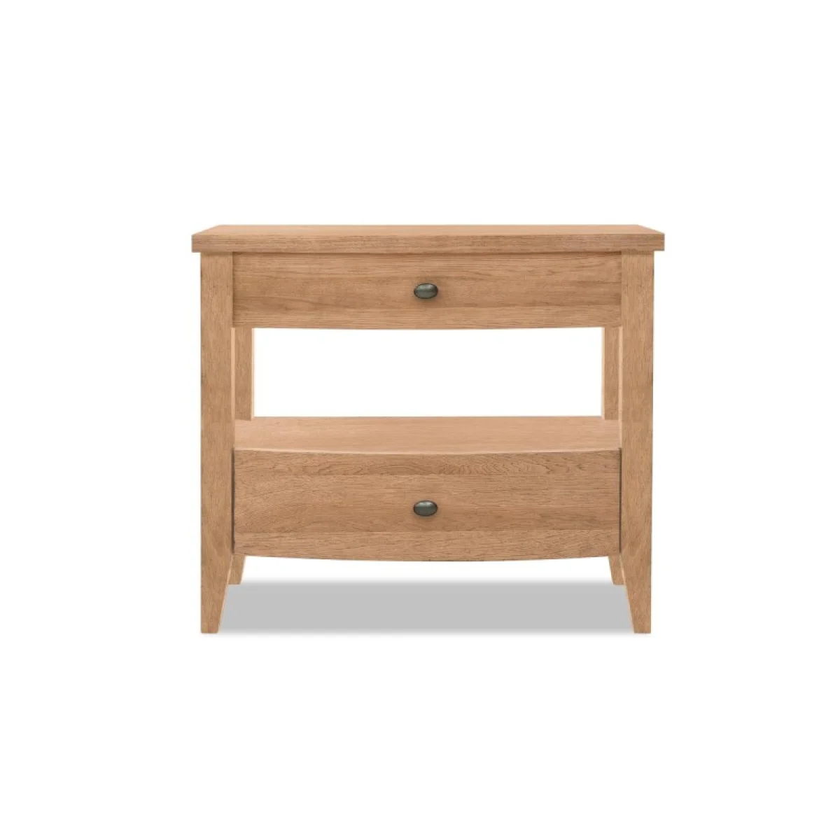 Open Nightstand 2 Drawers Nightstands Brown 4