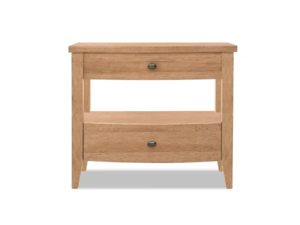 Open Nightstand 2 Drawers Nightstands Brown