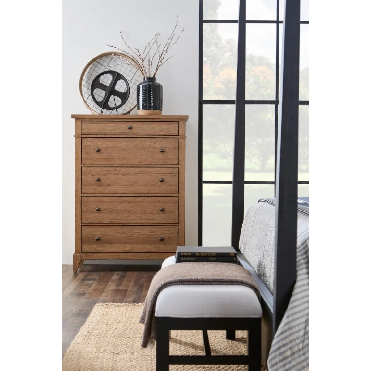 Drawer Chest 5 Drawers Chests Brown 7