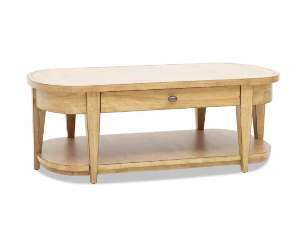 Oval Cocktail Table Cocktail & Coffee Tables Brown