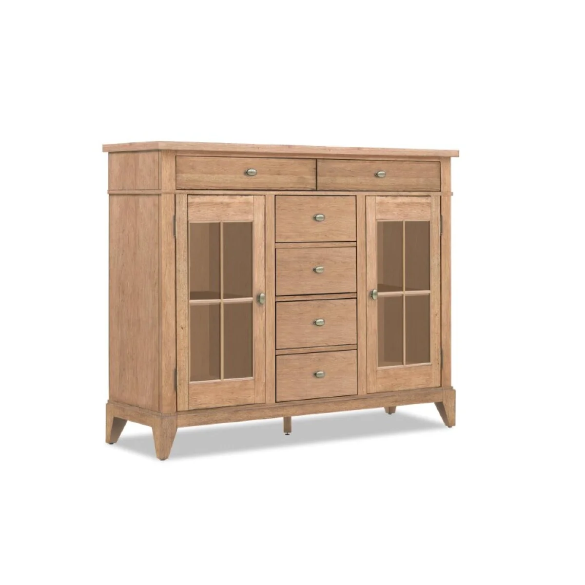 Tall Server Dining Storage Brown 4