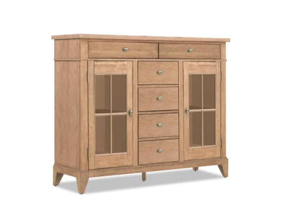 Tall Server Dining Storage Brown
