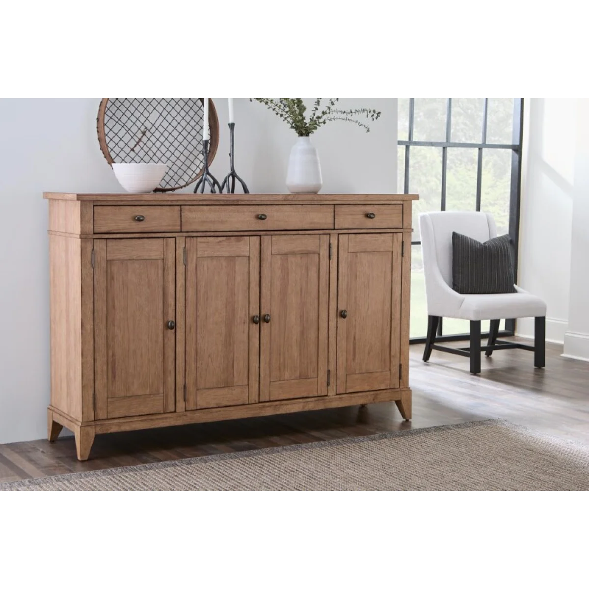 Credenza Dining Storage Brown 8