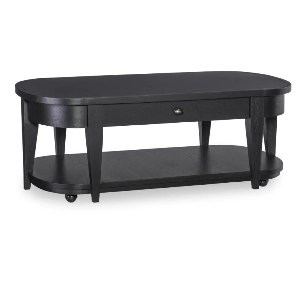Oval Cocktail Table Cocktail & Coffee Tables black 4
