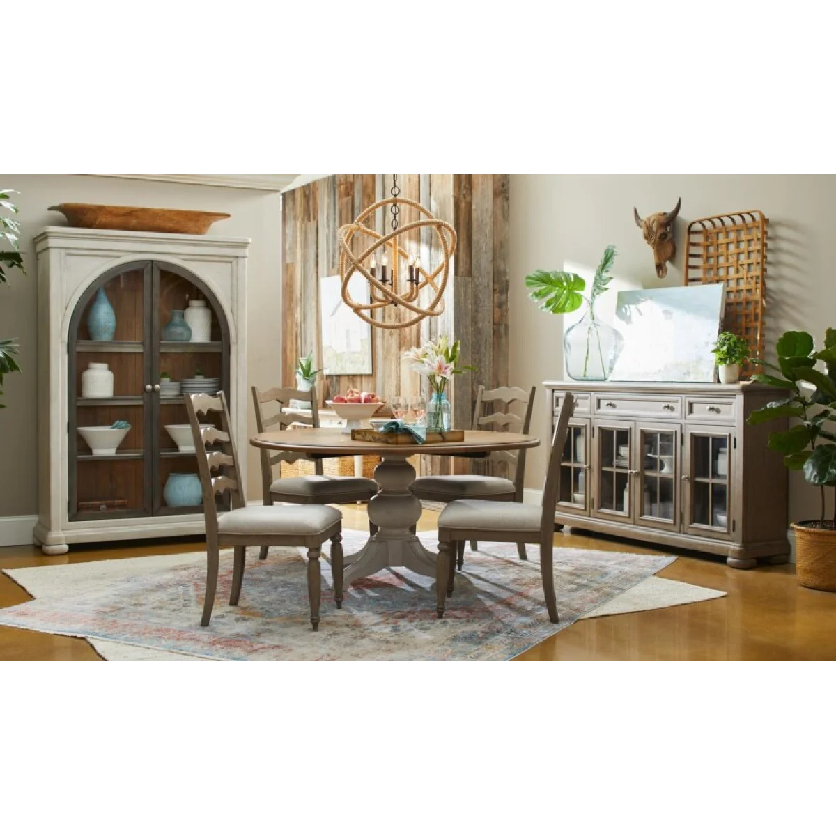 Complete Round Pedestal Table Dining Sets Cloud 6