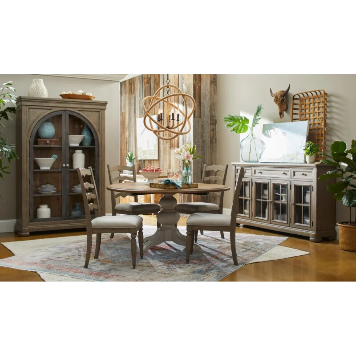 Complete Round Pedestal Table Dining Sets Cloud 8