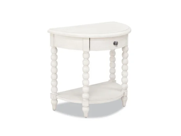 Trisha Demilune Night Table Nightstands Cloud