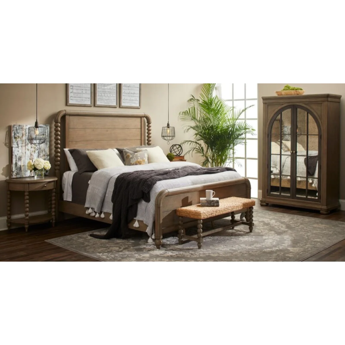 Trisha Demilune Night Table Nightstands Brown 6