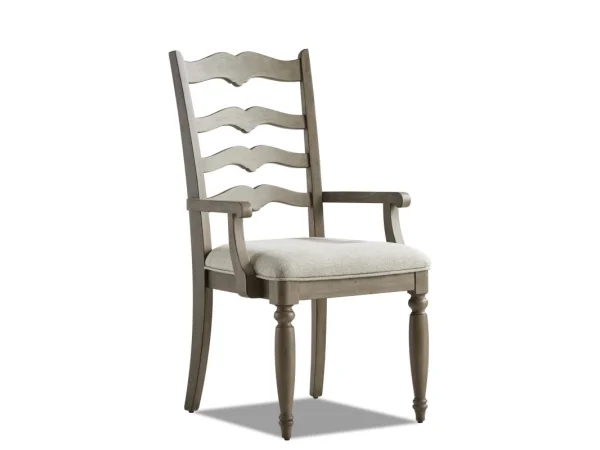 Ladderback Arm Chair Chairs & Benches Brown