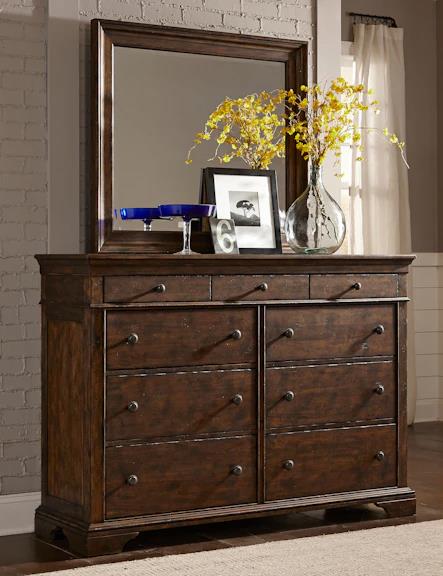 Rectangular Mirror Bedroom Mirrors Brown 5