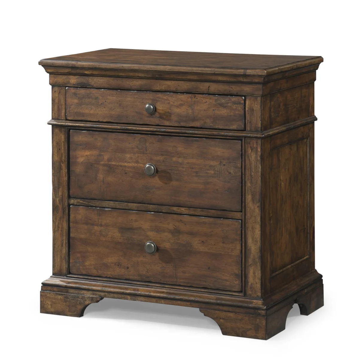Nightstand 3 Drawer Nightstands Brown 4