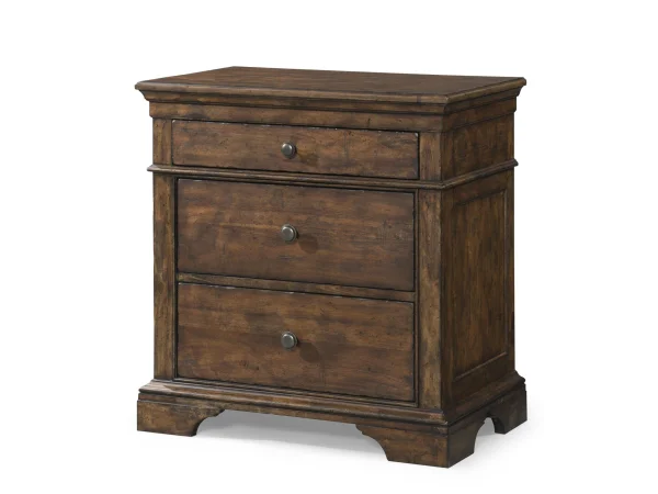 Nightstand 3 Drawer Nightstands Brown