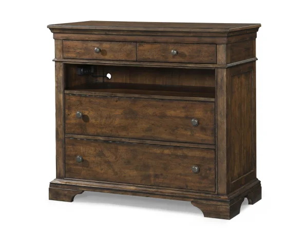 Perry 65″ Fireplace Console MAA1942-BLK Fireplaces Aspen Home 12