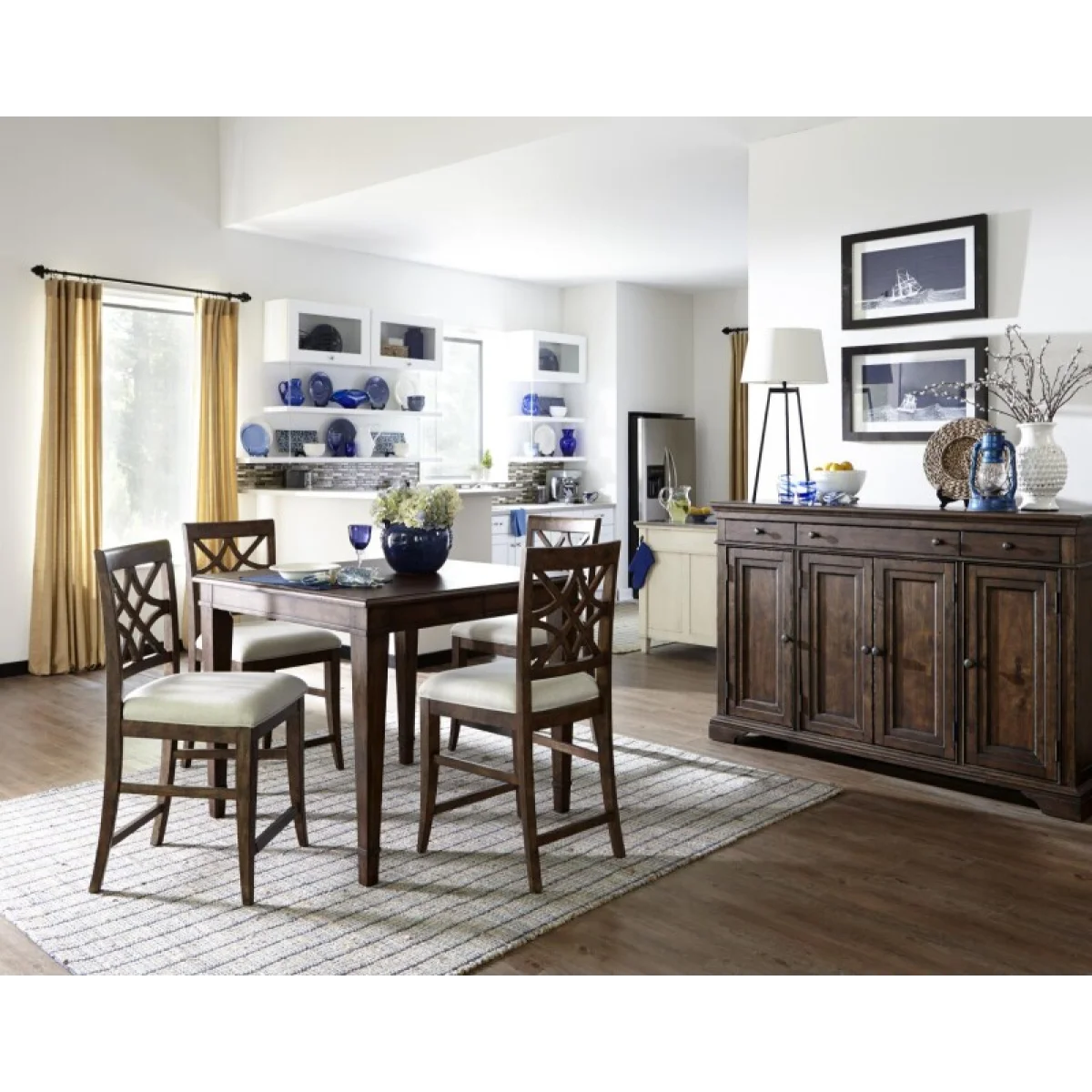 Counter Height Chair Chairs & Benches Brown 6