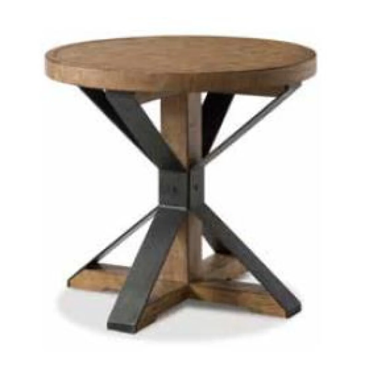 Round End Table End tables Brown 4