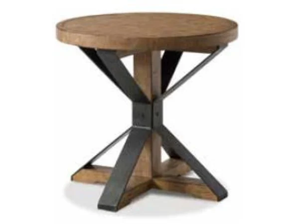 Round End Table End tables Brown