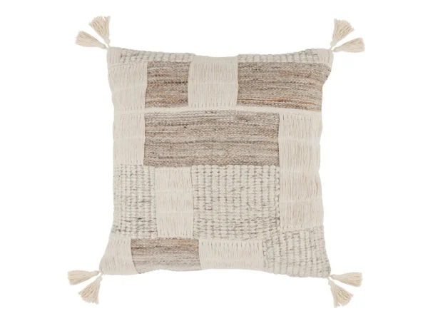Ml Lamar Gray/ivory 22×22 Accent Pillows Accent Pillows