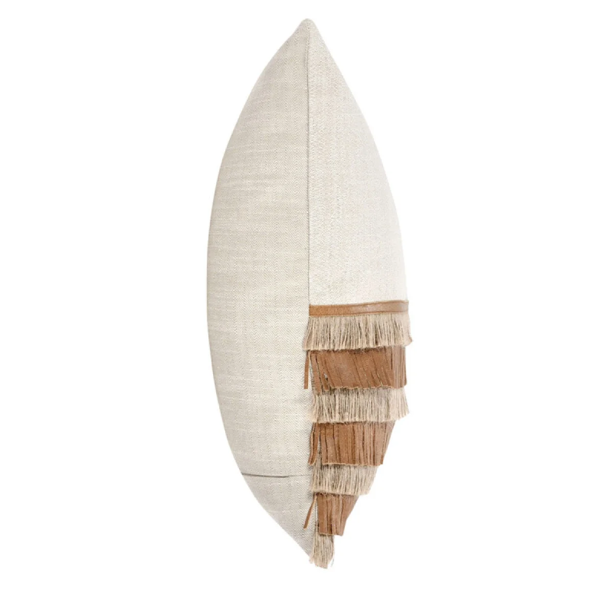 Tl Casa Leather Chestnut/ Natural 20×20 Accent Pillows Accent Pillows 7