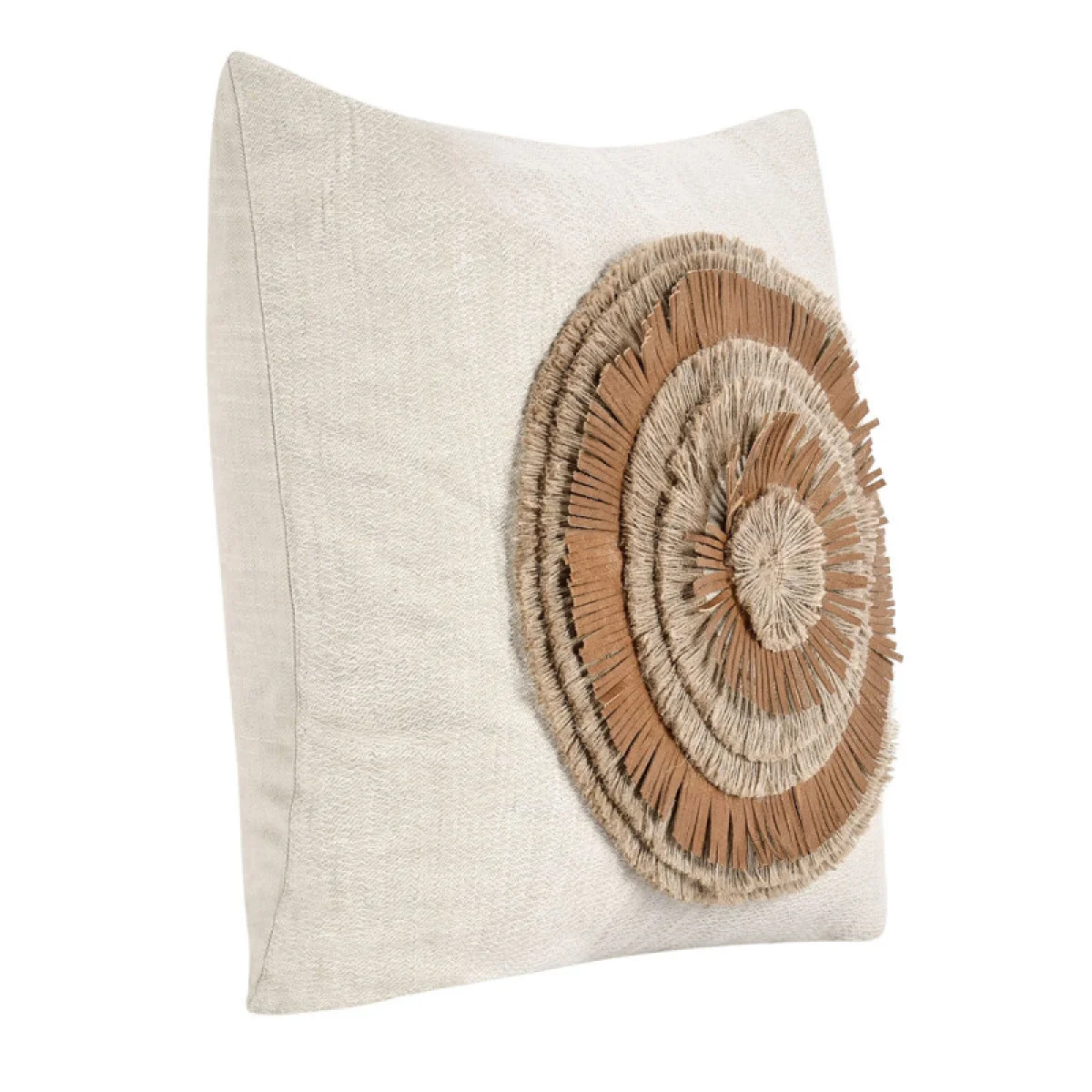 Tl Pueblo Leather Chestnut/ Natural 22×22 Accent Pillows Accent Pillows 8