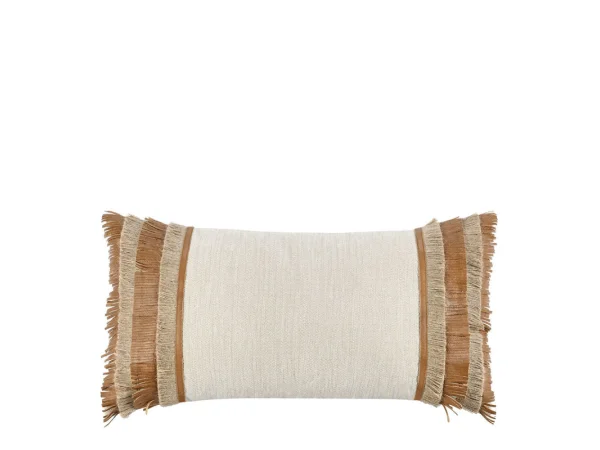 Tl Pottery Leather Chestnut/ Natural 14×26 Accent Pillows Accent Pillows