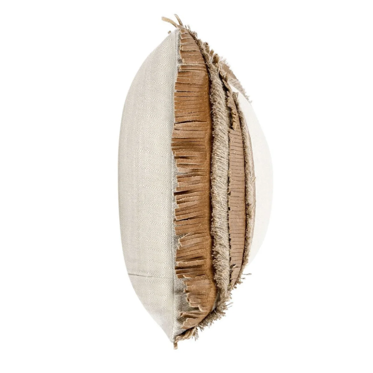 Tl Pottery Leather Chestnut/ Natural 14×26 Accent Pillows Accent Pillows 7