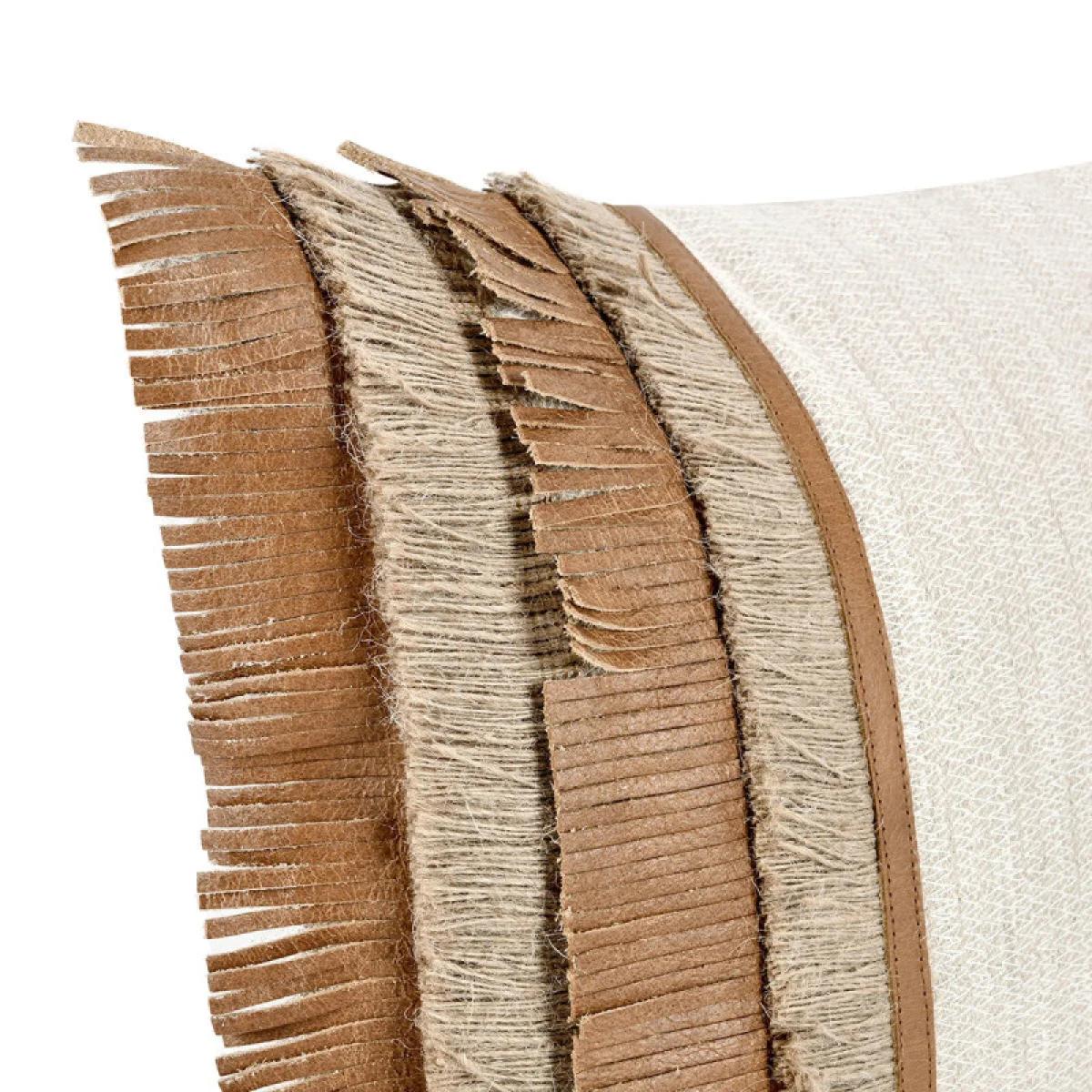 Tl Pottery Leather Chestnut/ Natural 14×26 Accent Pillows Accent Pillows 9