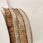 Tl Pottery Leather Chestnut/ Natural 14×26 Accent Pillows Accent Pillows 19