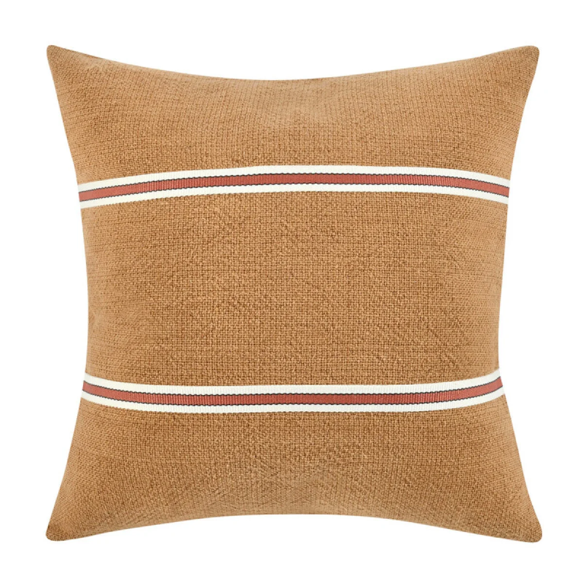 Tl Pryce Chestnut Brown/ Terracotta 22×22 Accent Pillows Accent Pillows 4