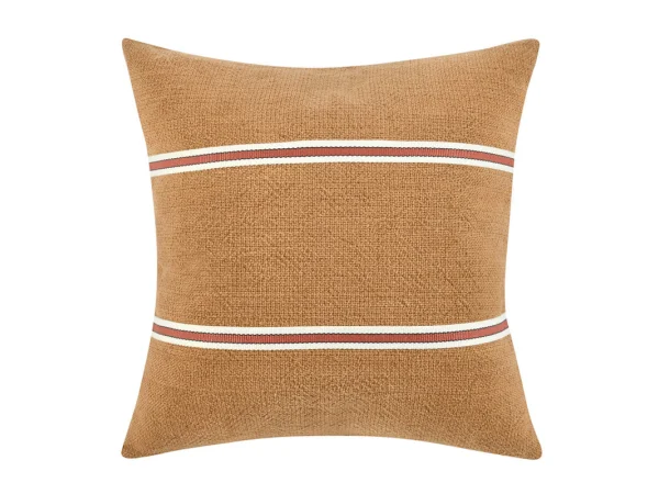 Tl Pryce Chestnut Brown/ Terracotta 22×22 Accent Pillows Accent Pillows