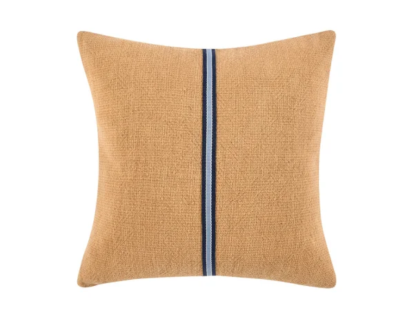 Tl Edwin Chestnut Brown/ Denim Blue 22×22 Accent Pillows Accent Pillows
