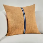 Tl Edwin Chestnut Brown/ Denim Blue 22×22 Accent Pillows Accent Pillows 18