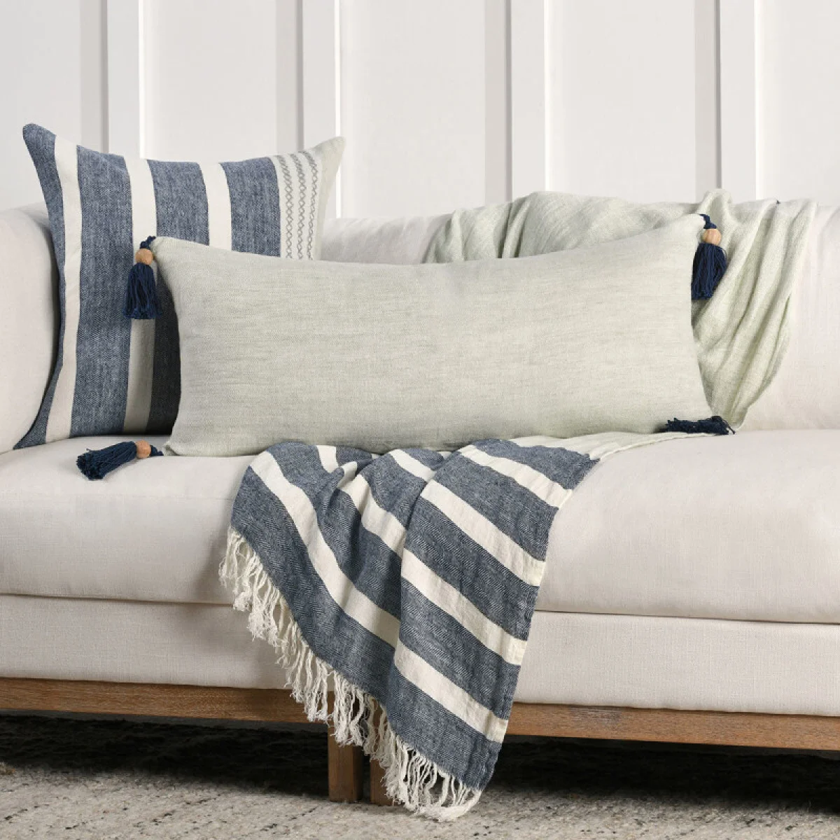 Bw Sherry Solid Sagebrush Green/blue 16×36 Accent Pillows Accent Pillows 12