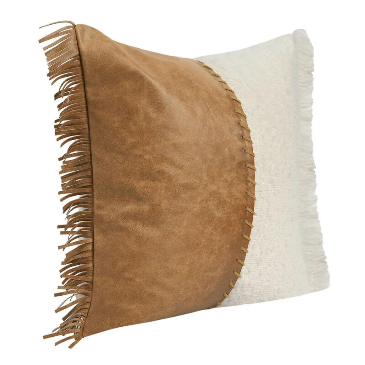 Rn Harris Leather Chestnut/ivory 22×22 Accent Pillows Accent Pillows 8