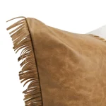 Rn Harris Leather Chestnut/ivory 22×22 Accent Pillows Accent Pillows 18 Rn Harris Leather Chestnut/ivory 22×22 Accent Pillows Accent Pillows 18
