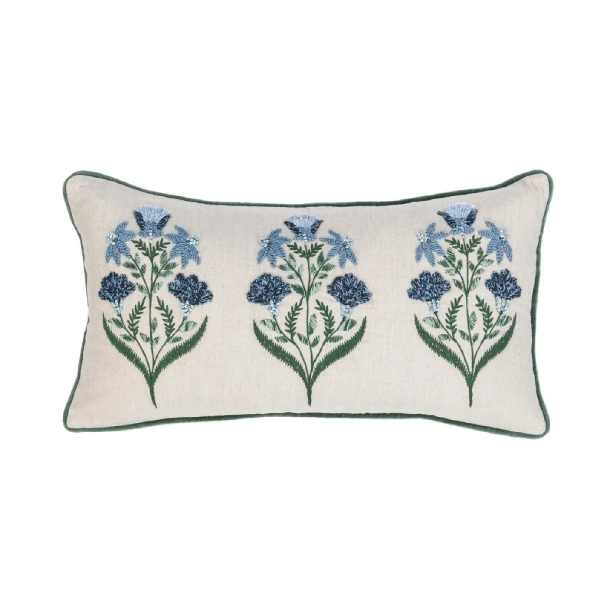 Nv Belcourt Floral Natural/blue 14×26 Accent Pillows Accent Pillows 4