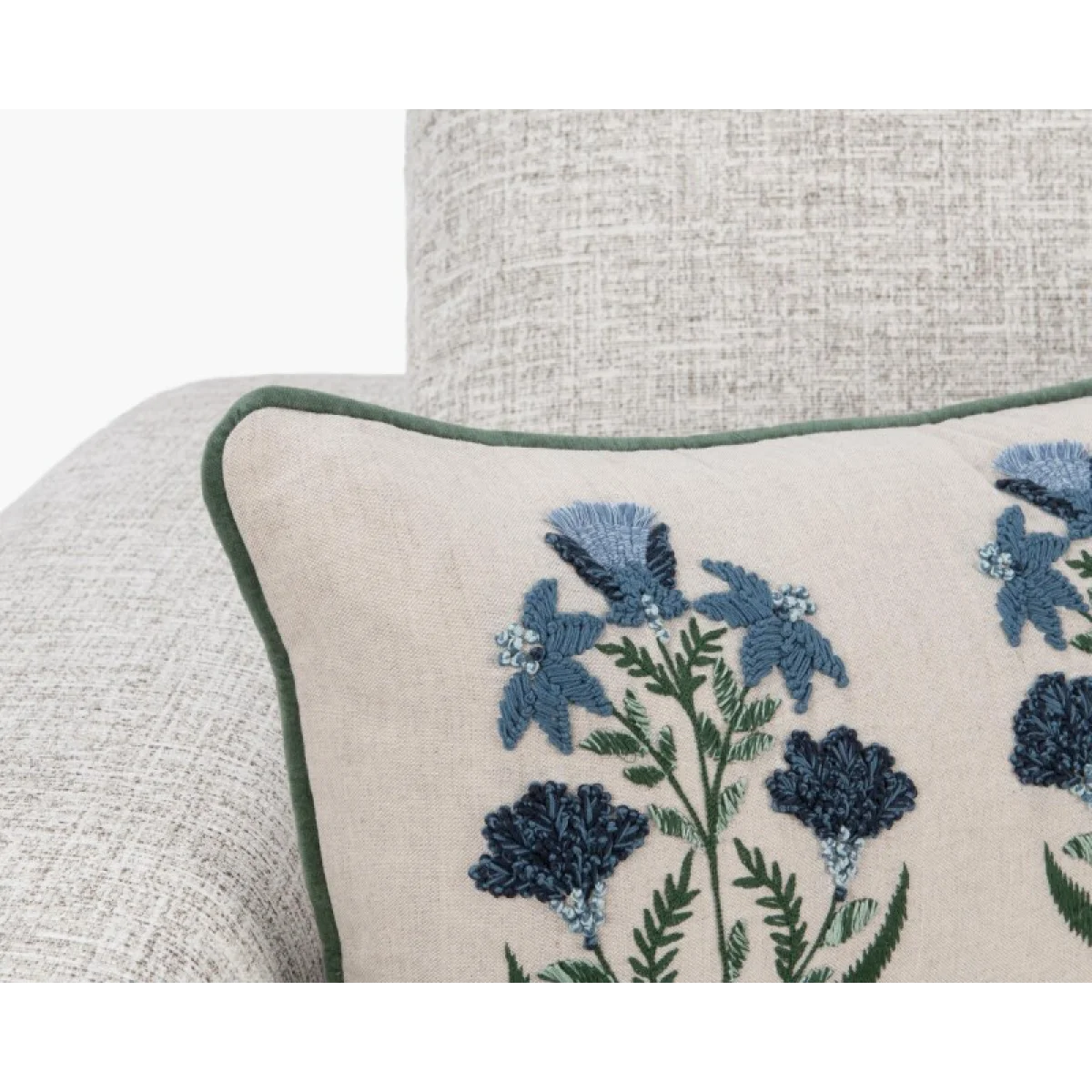 Nv Belcourt Floral Natural/blue 14×26 Accent Pillows Accent Pillows 11