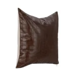 Tq Leather Seston Brown 20×20 Accent Pillows Accent Pillows 18