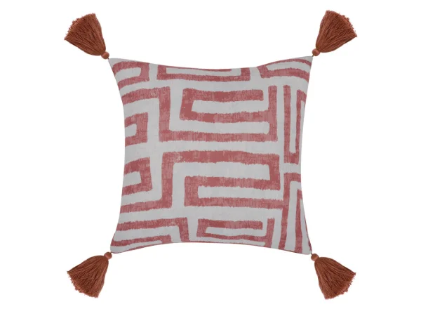 Indoor/outdoor Karo Red Clay Accent Pillows Accent Pillows