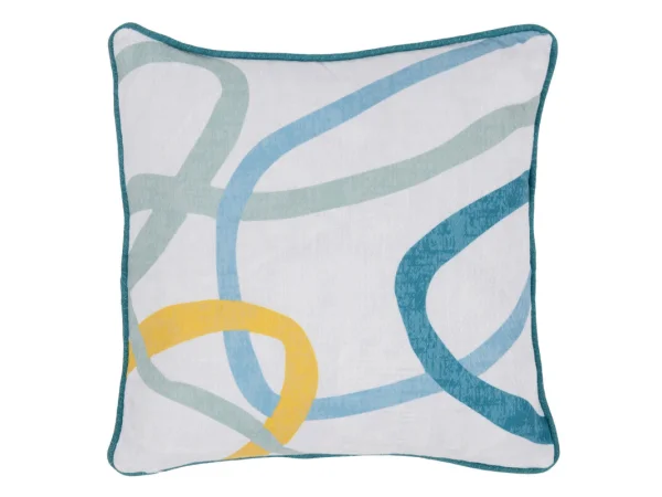 Indoor/outdoor Waves Blue Accent Pillows Accent Pillows 12