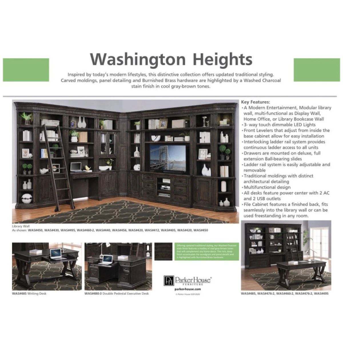 Washington Heights Library Desk Desks Desks 9