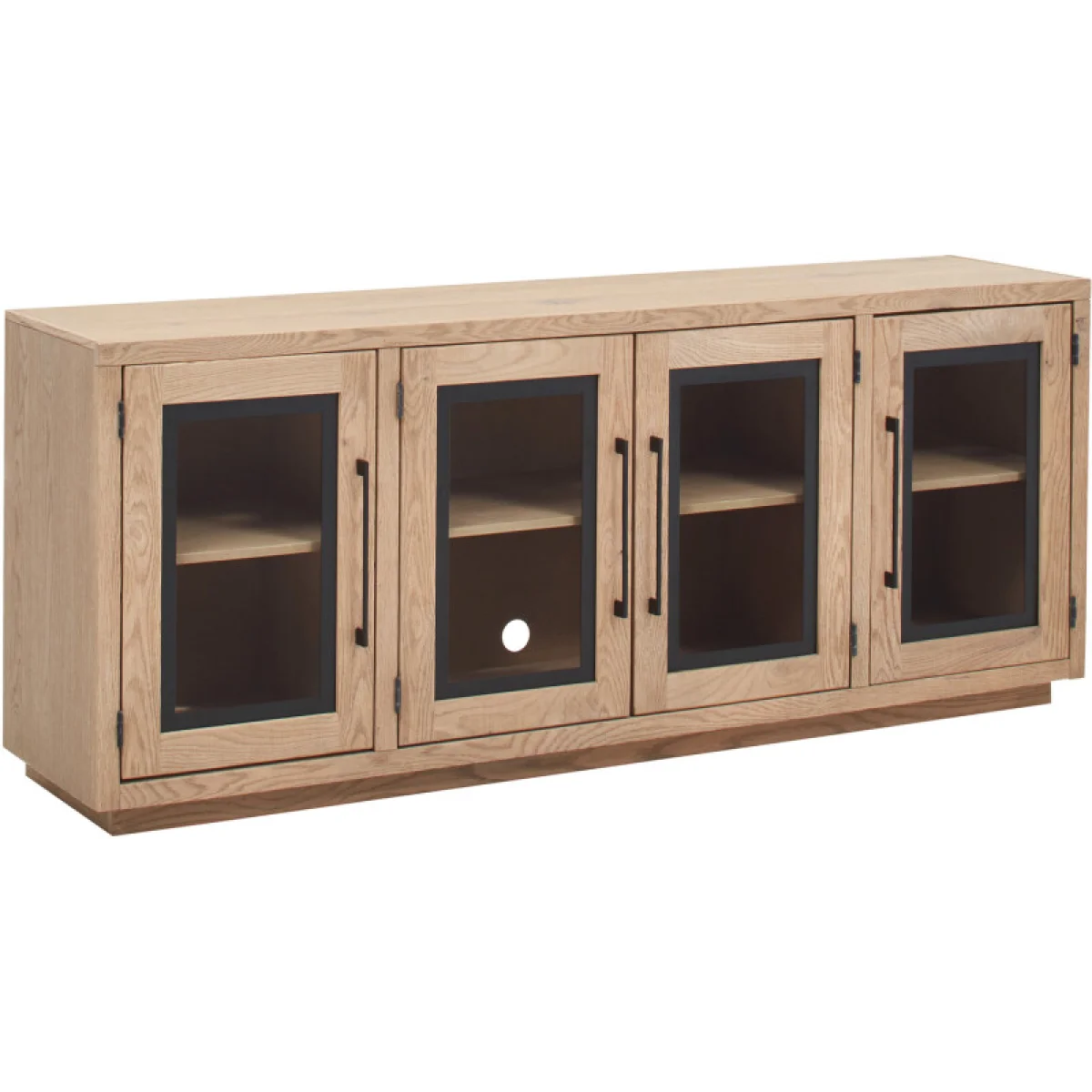 Paige 74″ Console W/ 4 Doors WDA1250-BDL Entertainment Stands Aspen Home 8