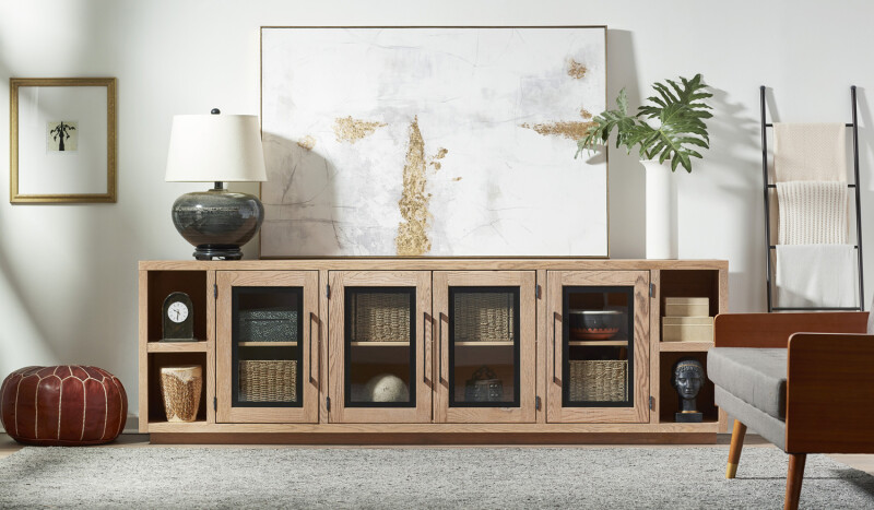 Paige 97″ Console W/ 4 Doors WDA1270-BDL Entertainment Stands Aspen Home 7 Paige 97″ Console W/ 4 Doors WDA1270-BDL Entertainment Stands Aspen Home 7