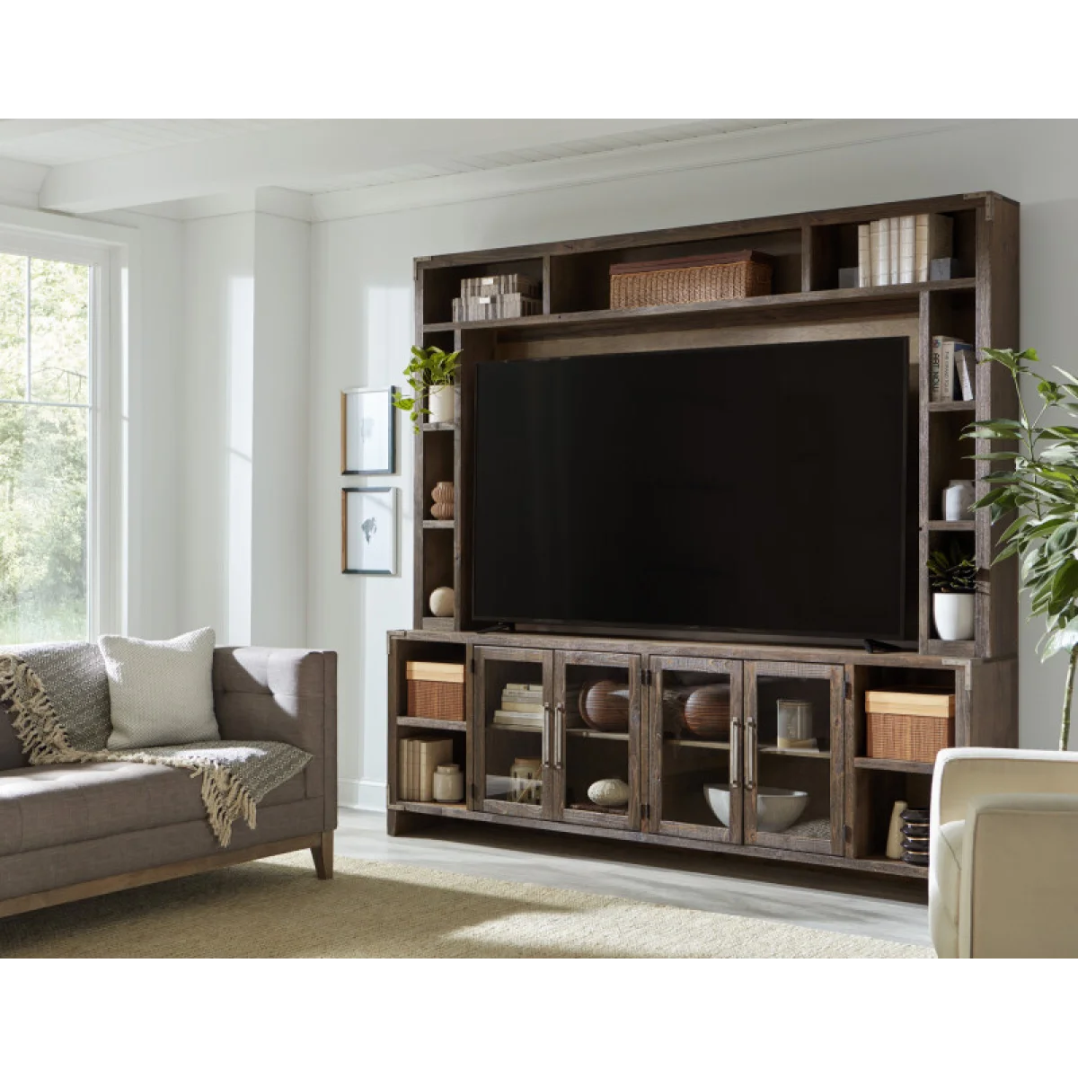 Quincy 97″ Hutch WDJ1270H-BDL Entertainment Stands Aspen Home 6