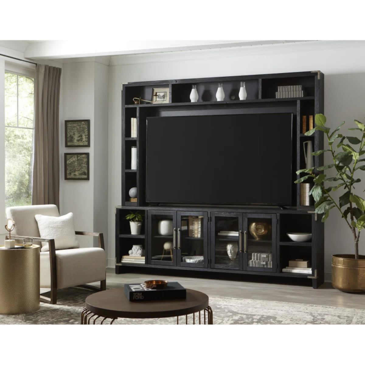 Quincy 97″ Hutch WDJ1270H-BDL Entertainment Stands Aspen Home 8