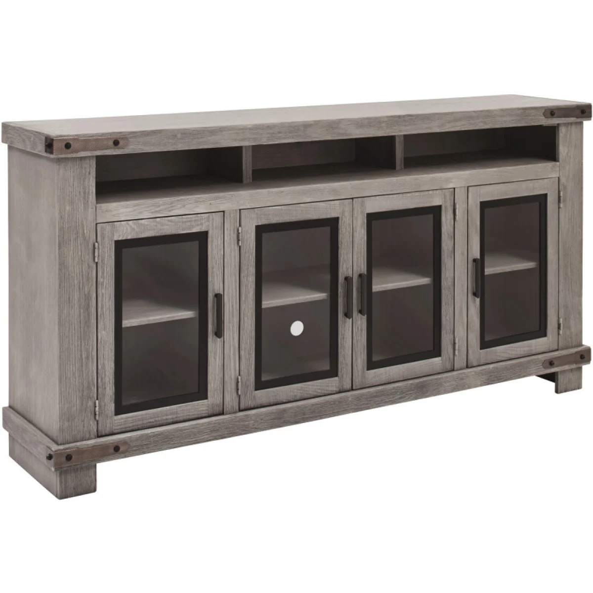 Sawyer 79″ Highboy Console W/ 4 Doors WDO1252-BDL Entertainment Stands Aspen Home 4